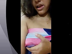 Desi blonde exposing her body