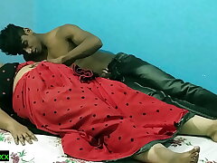 Indian hot bhabhi and her stepbrother Midnight sex&excl;&excl; Indian hot sex